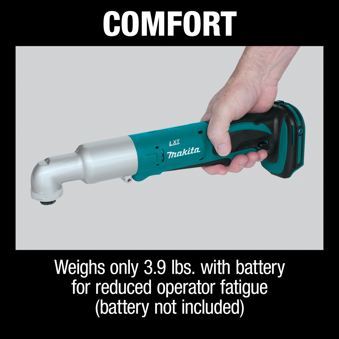 Makita XLT01Z 18V LXT® Lithium‑Ion Cordless Angle Impact Driver, Tool Only