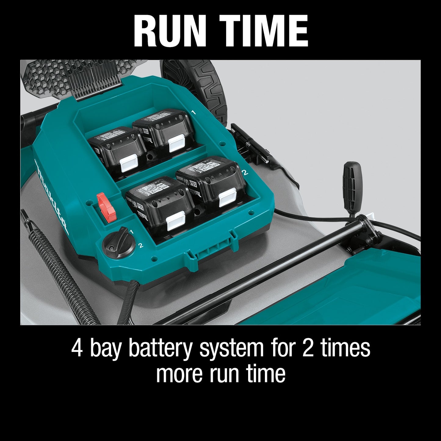 Makita XML08PT1 36V (18V X2) LXT® Brushless 21" Self‑Propelled Commercial Lawn Mower Kit with 4 Batteries (5.0Ah)