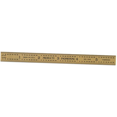 PEC Tools 502-006TN 6³ 5R Rigid Rule Tin Coated