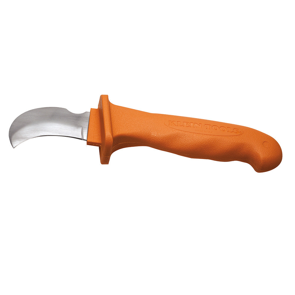Klein Tools 1571INS - Insulated Lineman's Skinning Knife, Essential Tool for Electrical Safety
