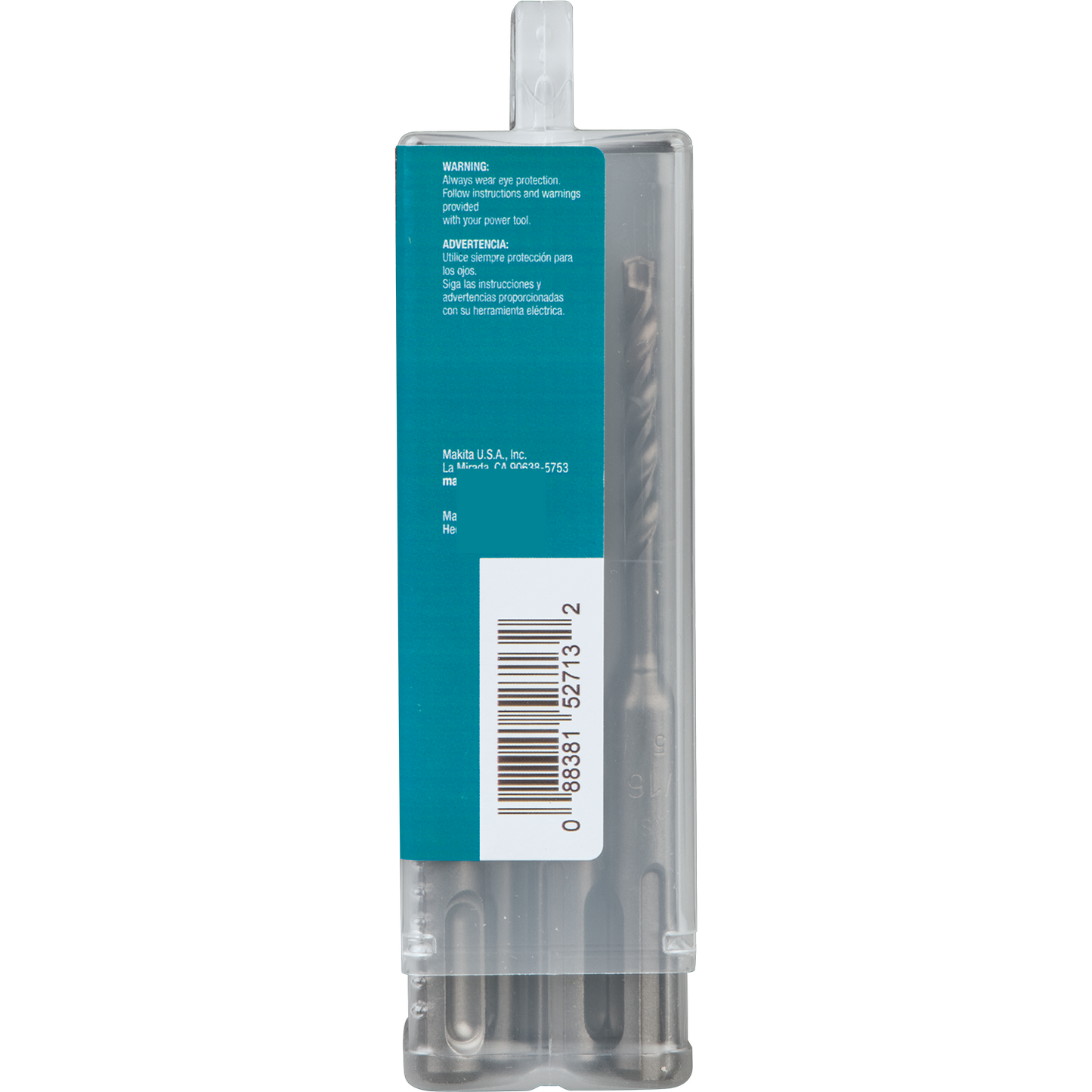 Makita B-61173 3/16" x 4" SDS‑PLUS Bit, 3‑Cutter, 10/pk