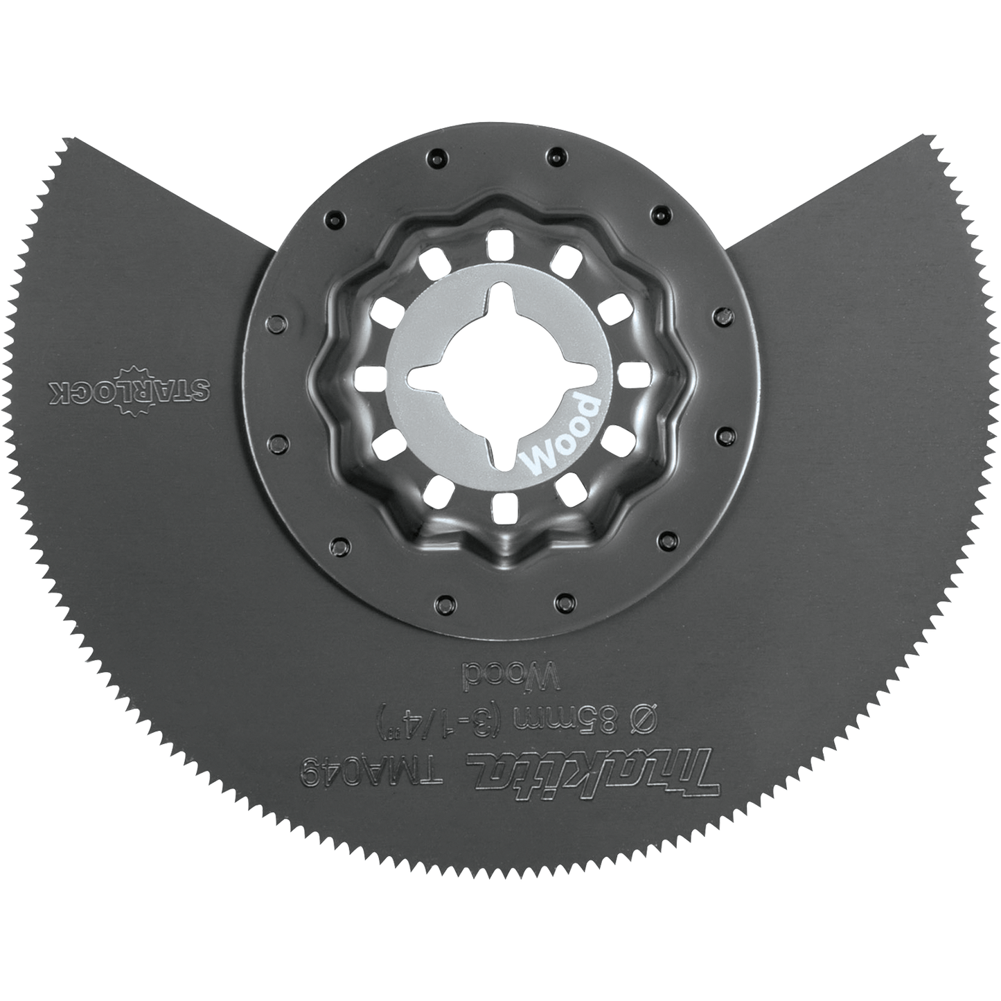 Makita B-67044 Starlock® Oscillating Multi‑Tool 3‑1/4" High Carbon Steel Round Segmented Saw Blade