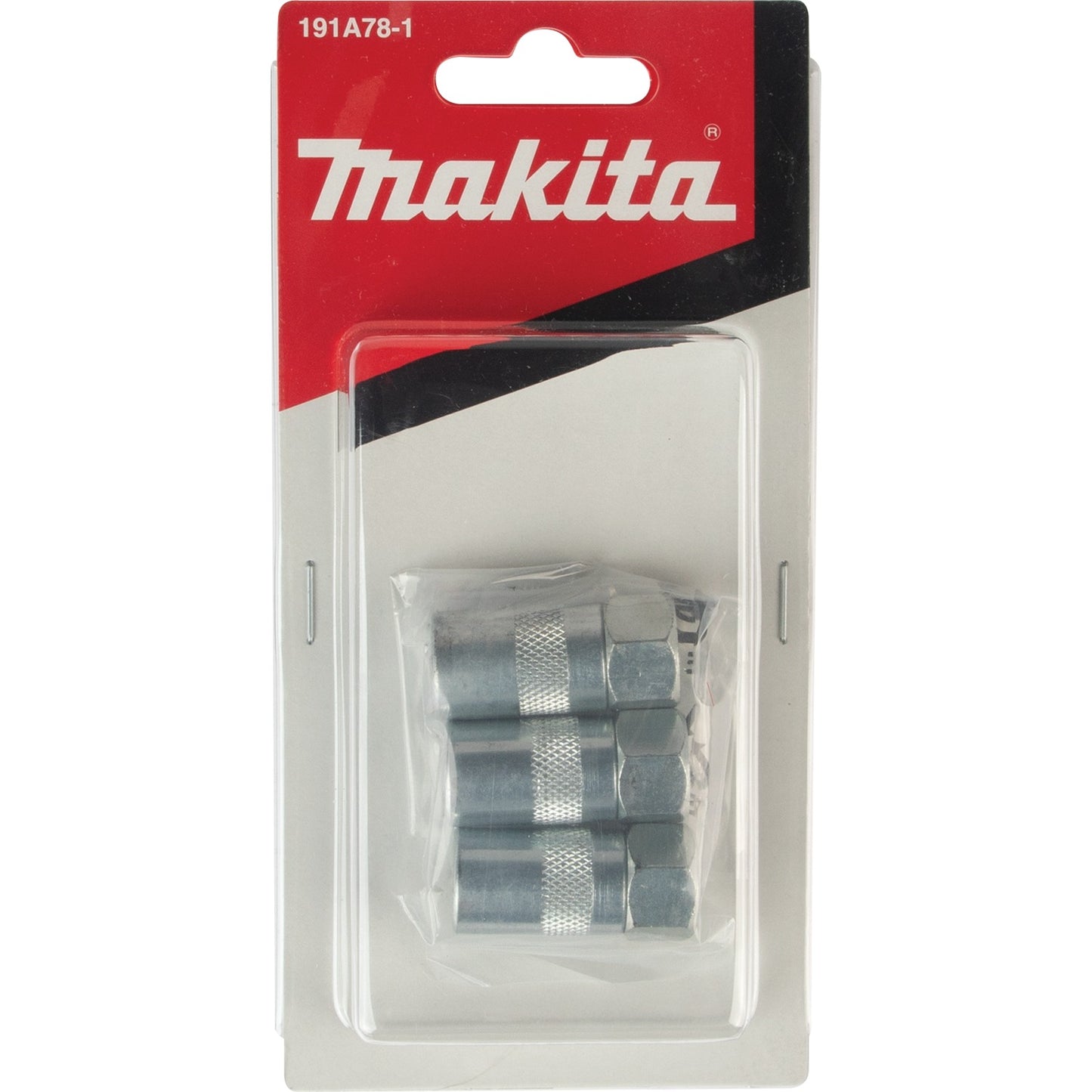 Makita 191A78-1 1/8" NPT Heavy Duty Grease Coupler Set, 3/pk