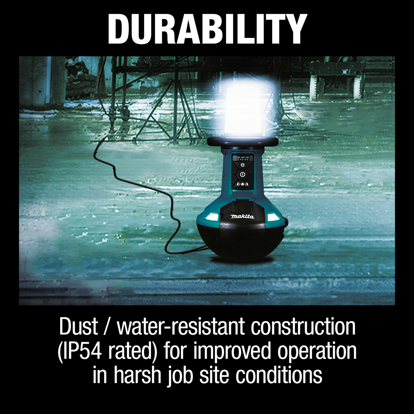 Makita DML810 18V X2 LXT® Lithium‑Ion Cordless Upright L.E.D. Area Light, Light Only