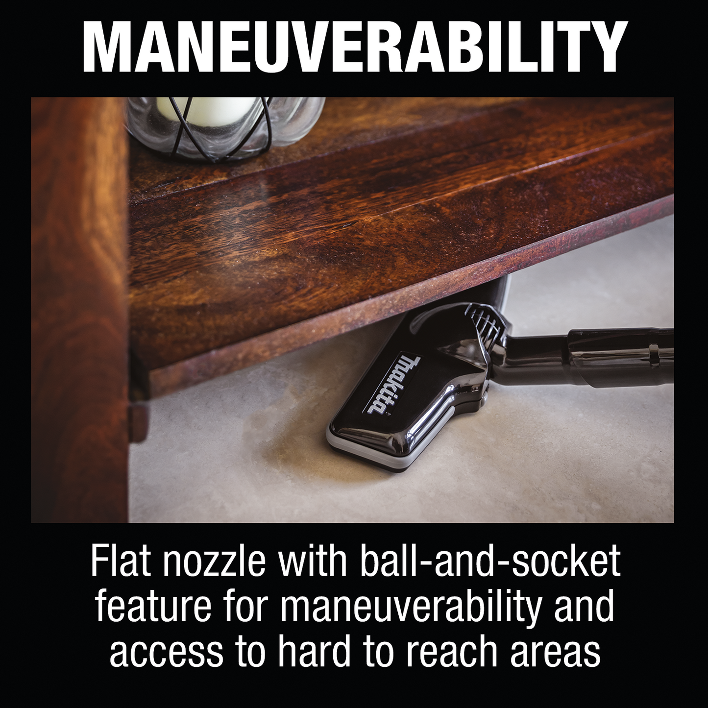 Makita XLC03ZBX4 18V LXT® Lithium‑Ion Brushless Compact Cordless Vacuum, Trigger w/ Lock, Tool Only