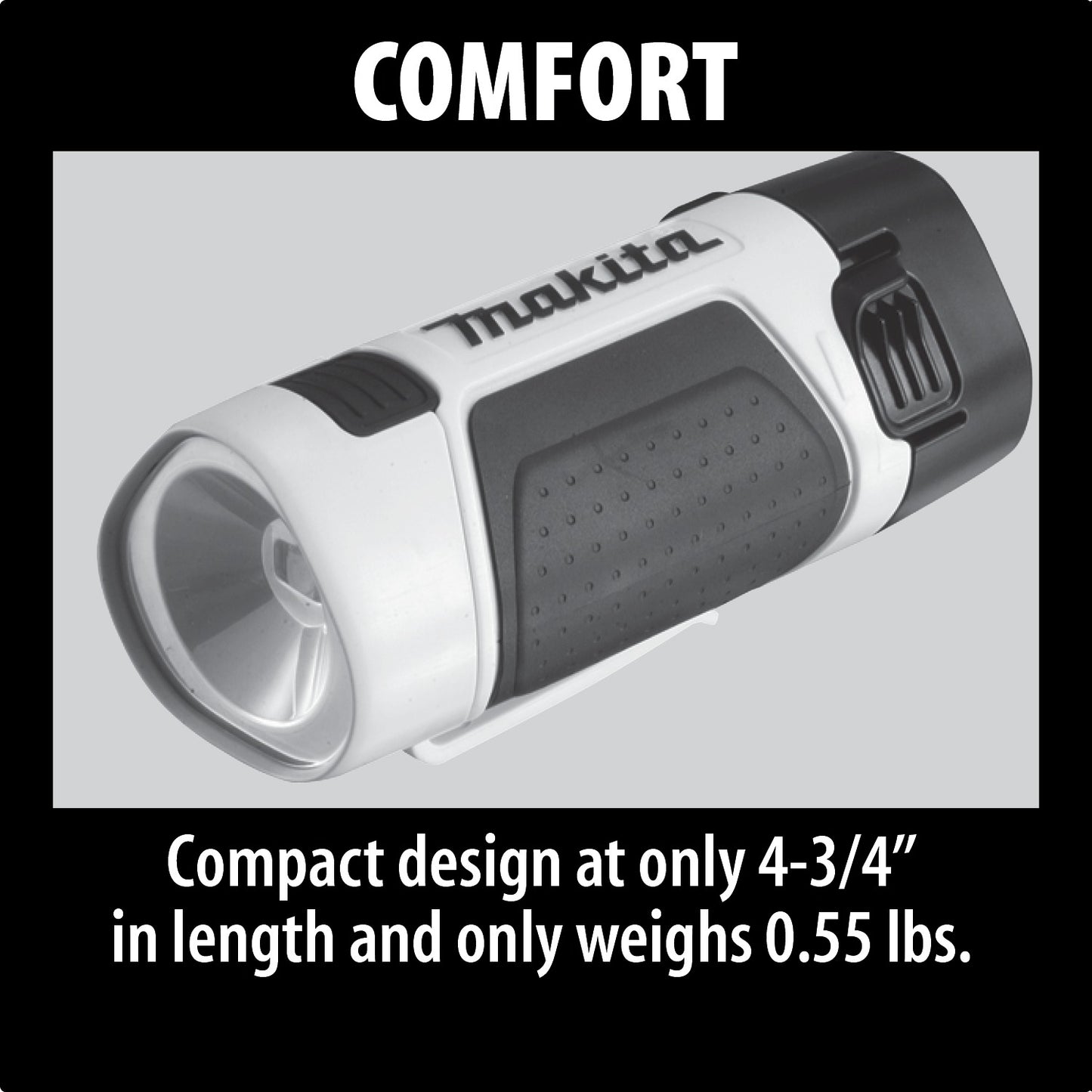 Makita LM01W 12V max Lithium‑Ion L.E.D. Flashlight, Flashlight Only