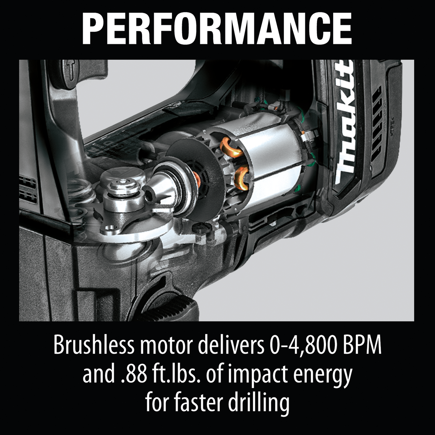 Makita XRH06ZB 18V LXT® Lithium‑Ion Sub‑Compact Brushless Cordless 11/16" SDS‑PLUS Rotary Hammer, Tool Only