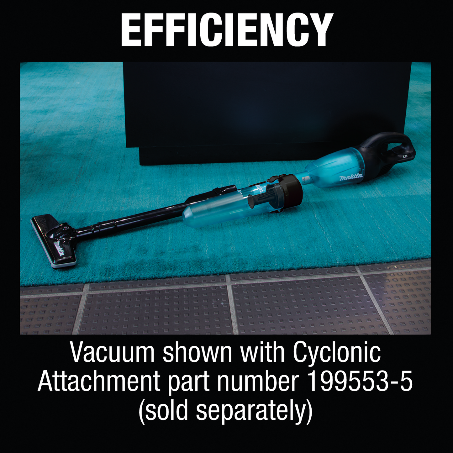 Makita XLC02ZB 18V LXT® Lithium‑ion Compact Cordless Vacuum, Tool Only