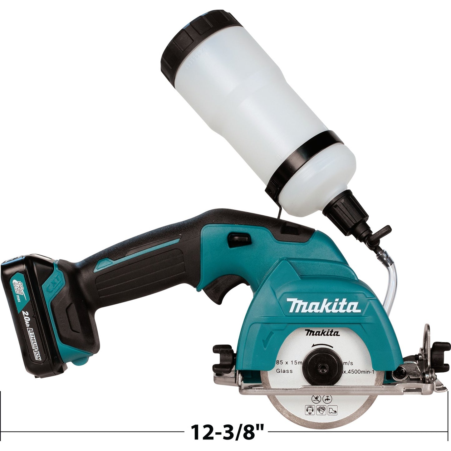 Makita CC02R1 12V max CXT® Lithium‑Ion Cordless 3‑3/8" Tile/Glass Saw Kit (2.0Ah)