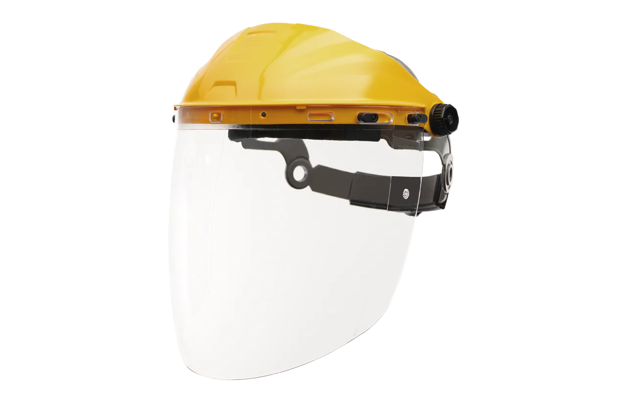 Ironclad G63001 Clear Face Shield with head gear black standard |FS-ST1 |