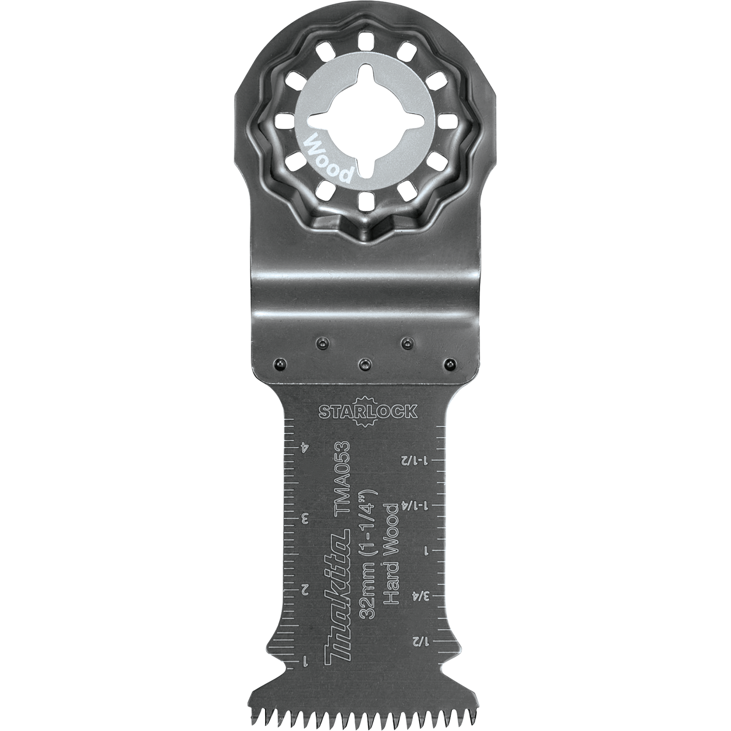 Makita B-67072 Starlock® Oscillating Multi‑Tool 1‑1/4" Bi‑Metal Curved Plunge Cut Blade with Japanese Tooth Design