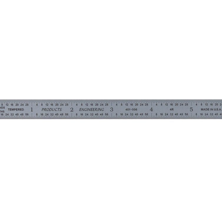 PEC Tools 301-006SS 6³ Flexible Rule, 3R, Stainless Steel
