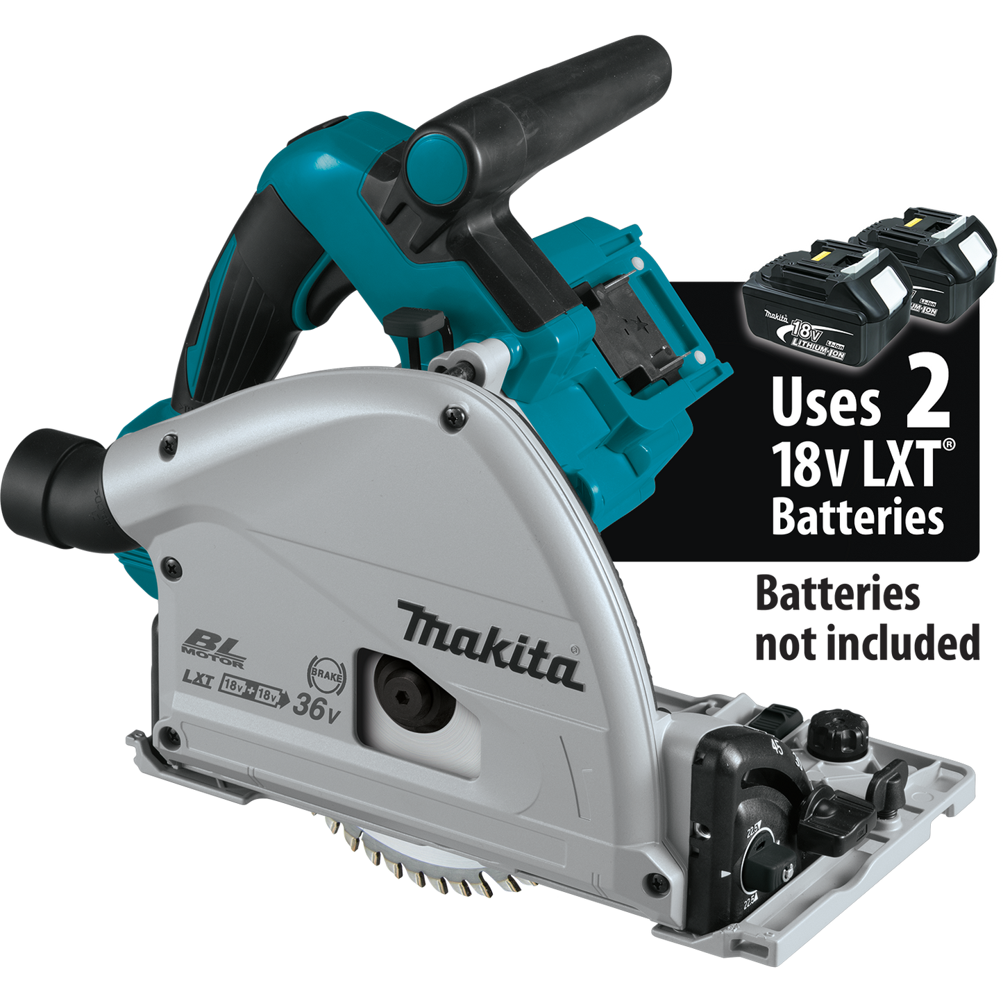 Makita XPS02ZU 36V (18V X2) Lxt® Brushless 61/2" Plunge Circular Saw, Aws®, Tool Only