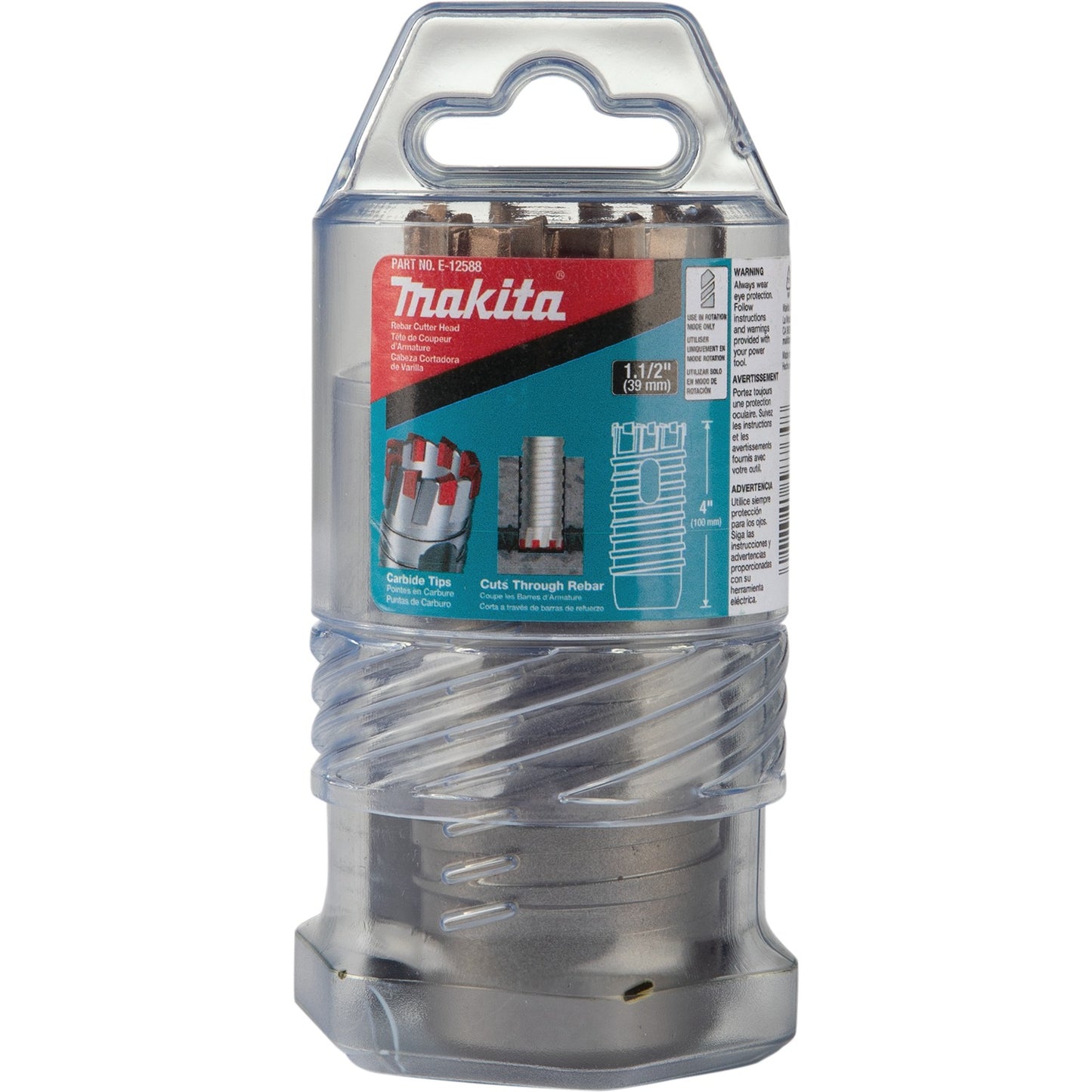 Makita E-12588 1‑1/2" x 4" Rebar Cutter Drill Bit (Head Only)