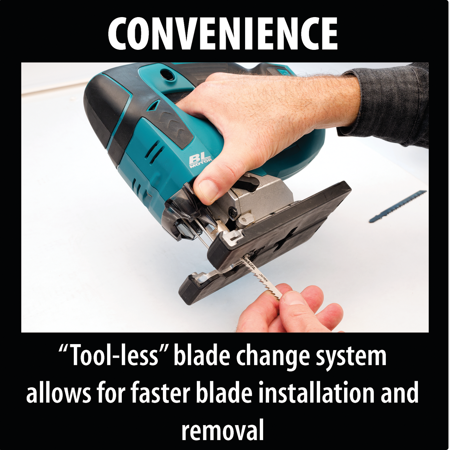 Makita XVJ02Z 18V LXT® Lithium‑Ion Brushless Cordless Jig Saw, Tool Only