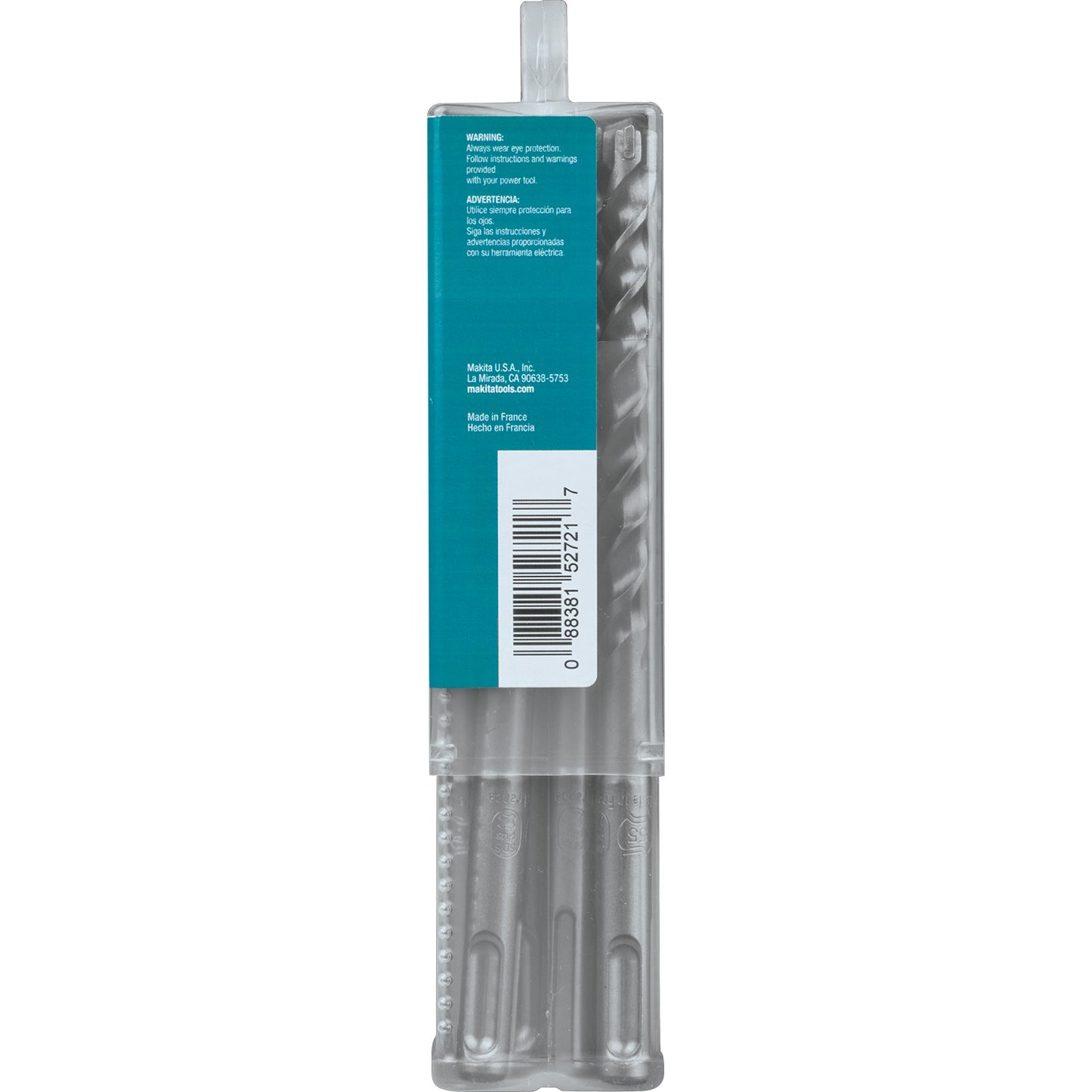 Makita B-61254 3/8" x 6" SDS‑PLUS Bit, 3‑Cutter, 10/pk