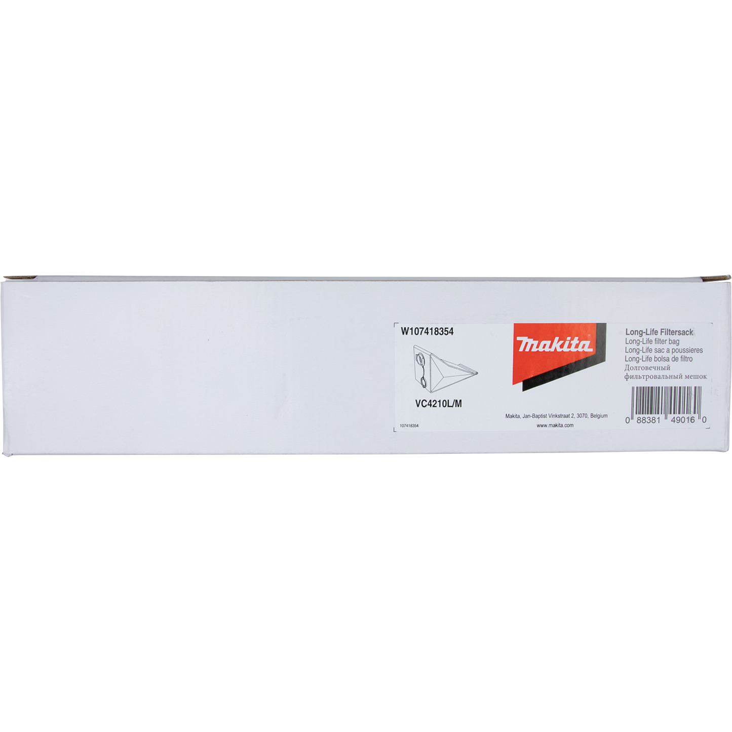 Makita W107418354 Long‘life Filter Bag, VC4210