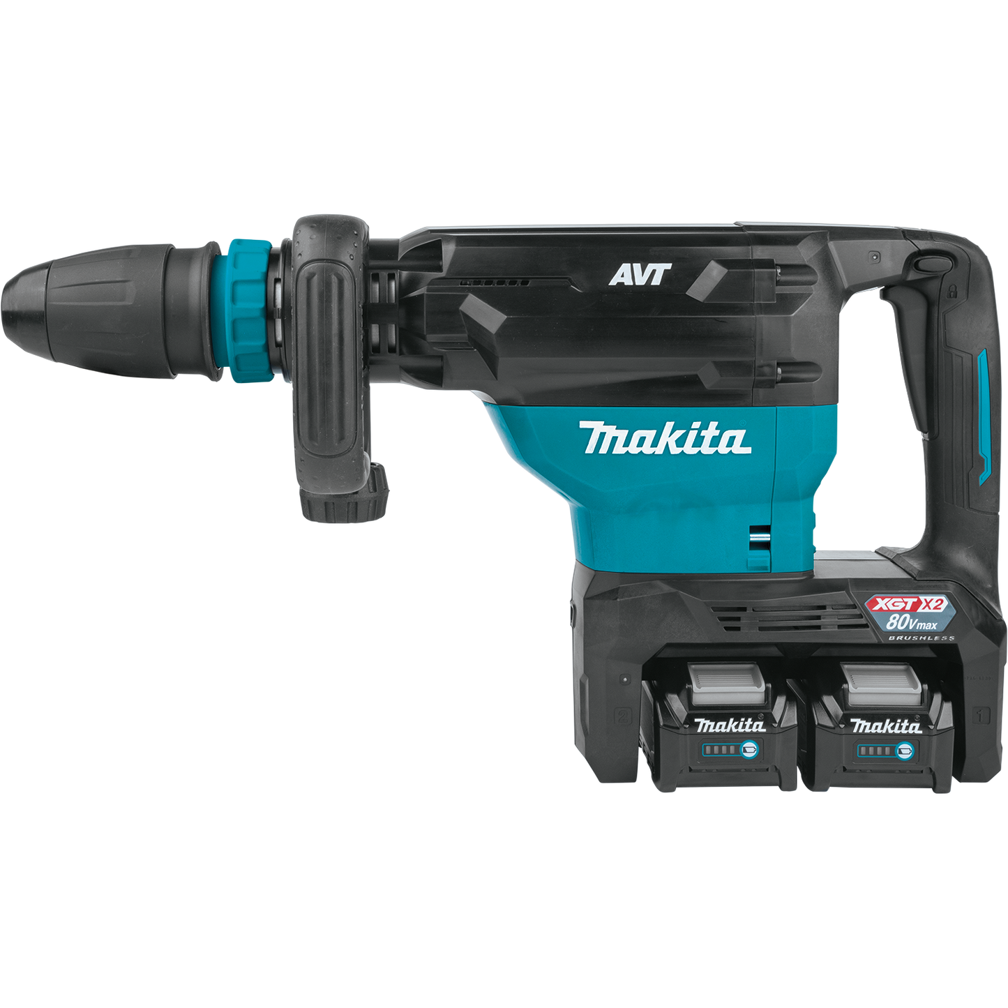 Makita GMH02PM 80V max (40V max X2) XGT® Brushless 28 lb. SDS‑MAX AVT® Demolition Hammer Kit, AWS® Capable (4.0Ah)