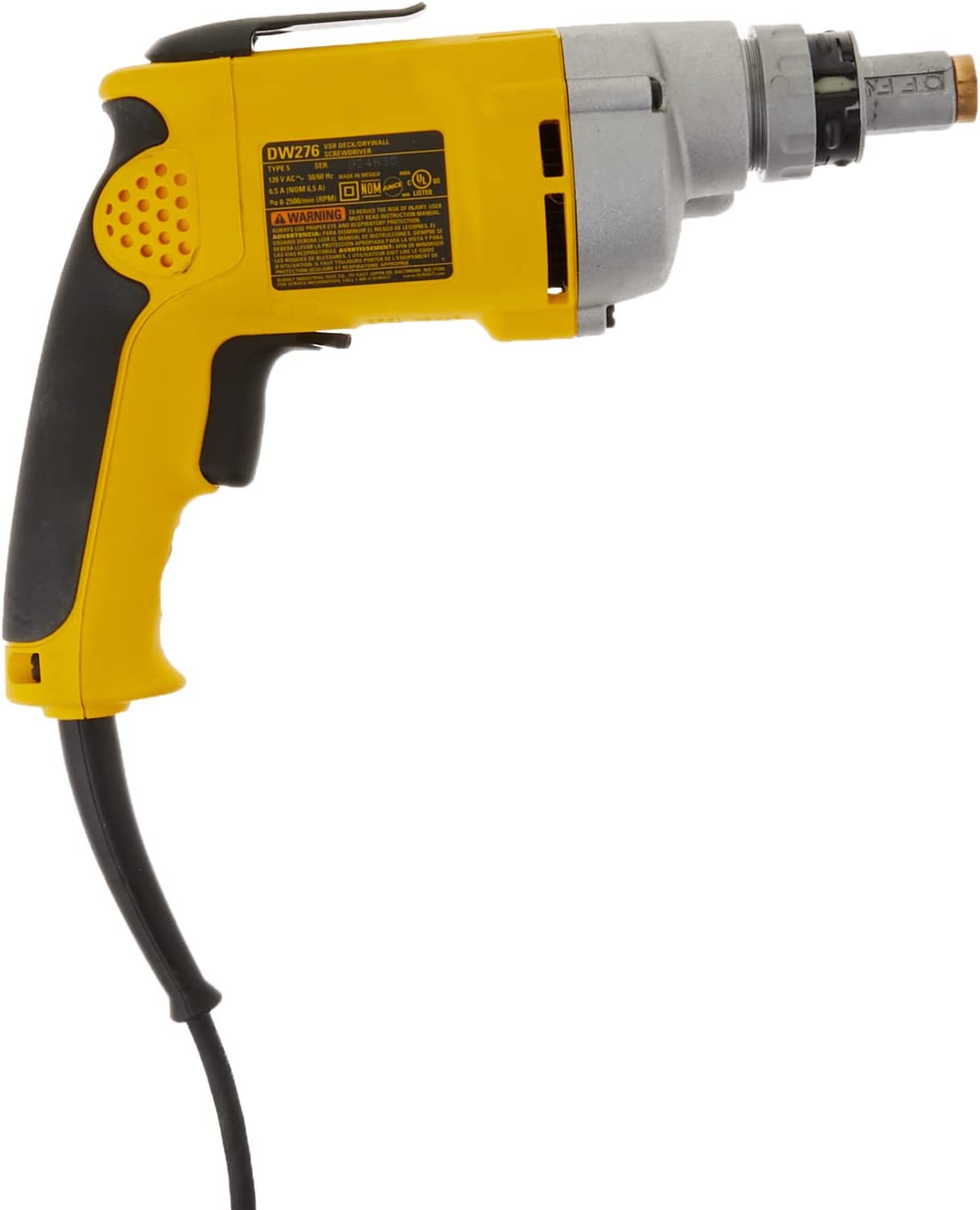 Dewalt DW276 6.5Amp H.D. Vsr Drywall/Framing Screwdriver