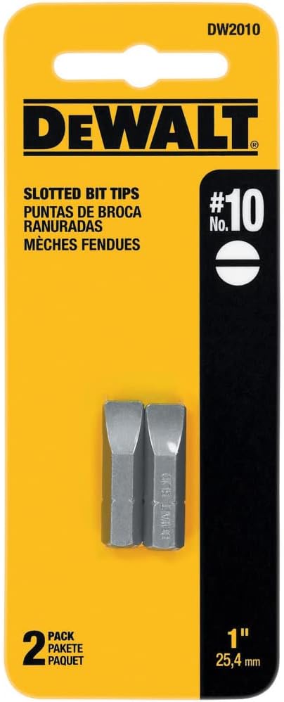 Dewalt DW2010 #10 Slotted Insert Bit (2 Bit)