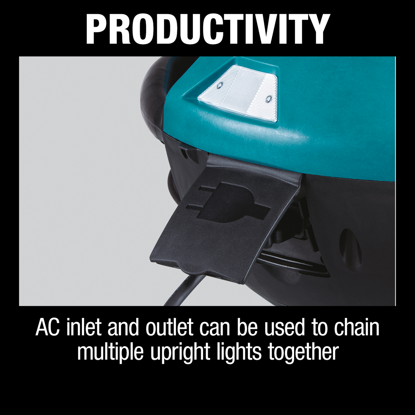 Makita DML810 18V X2 LXT® Lithium‑Ion Cordless Upright L.E.D. Area Light, Light Only