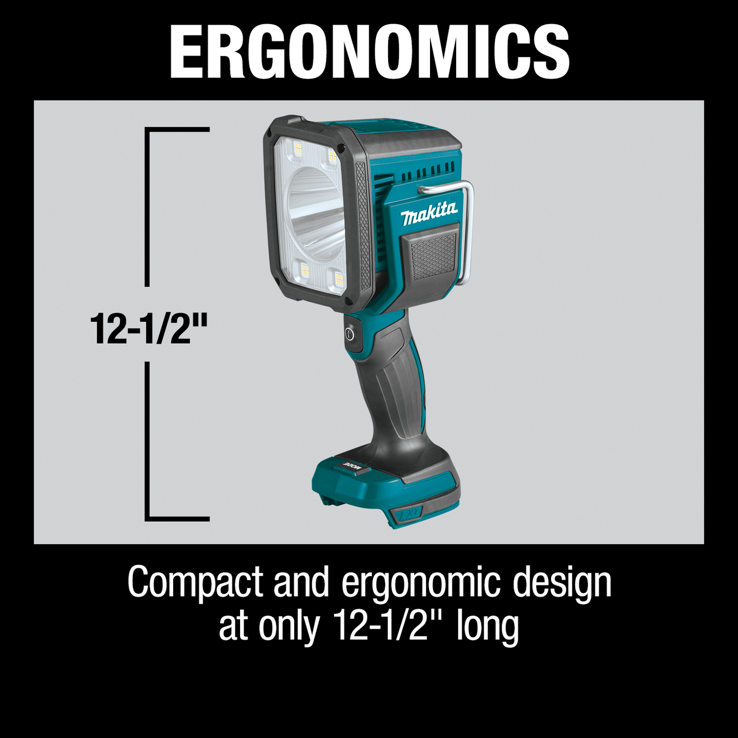 Makita DML812 18V LXT® Lithium‑Ion Cordless L.E.D. Flashlight / Spotlight, Light Only