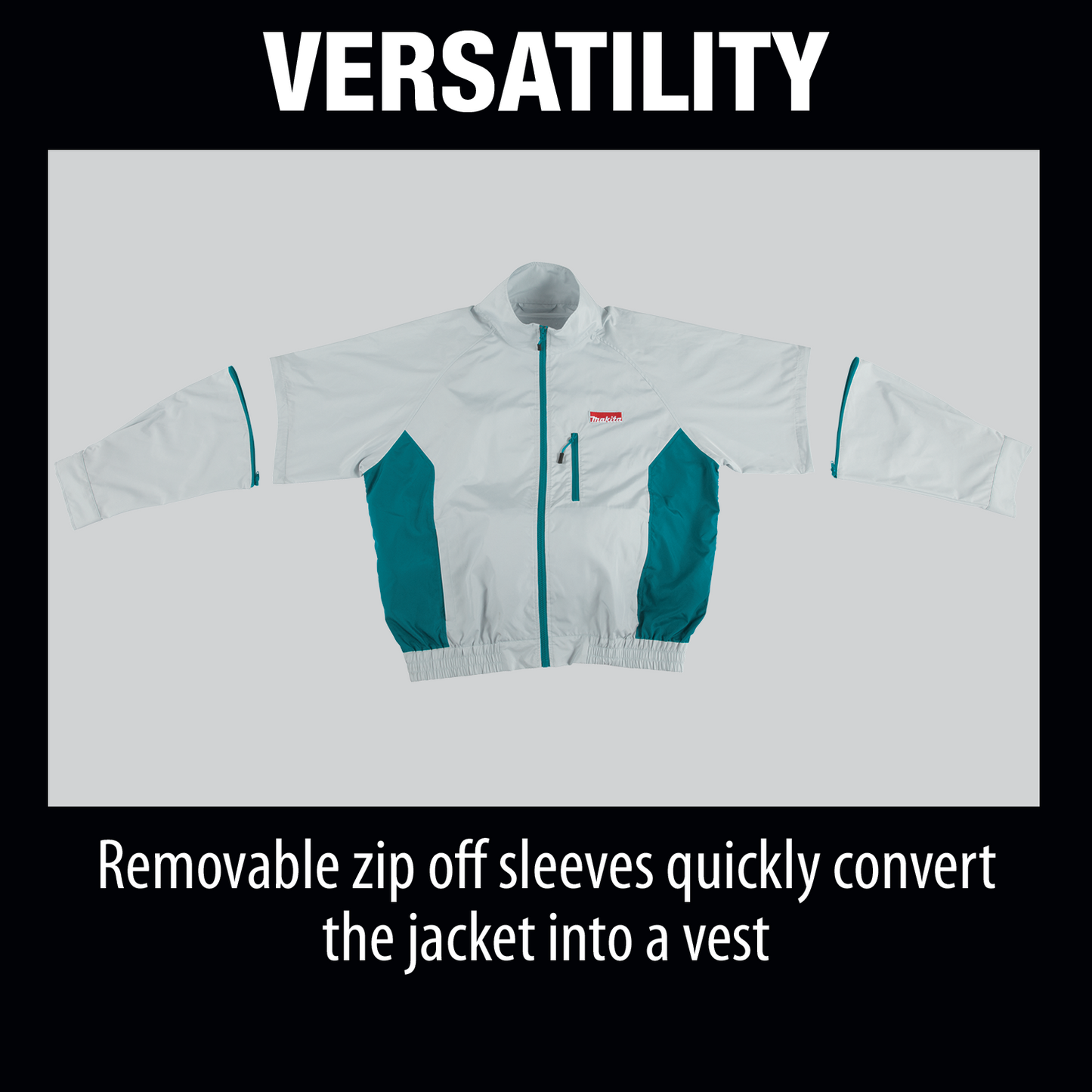 Makita DFJ201Z3XL 18V LXT® Lithium‑Ion Cordless Fan Jacket, Jacket Only (3XL)