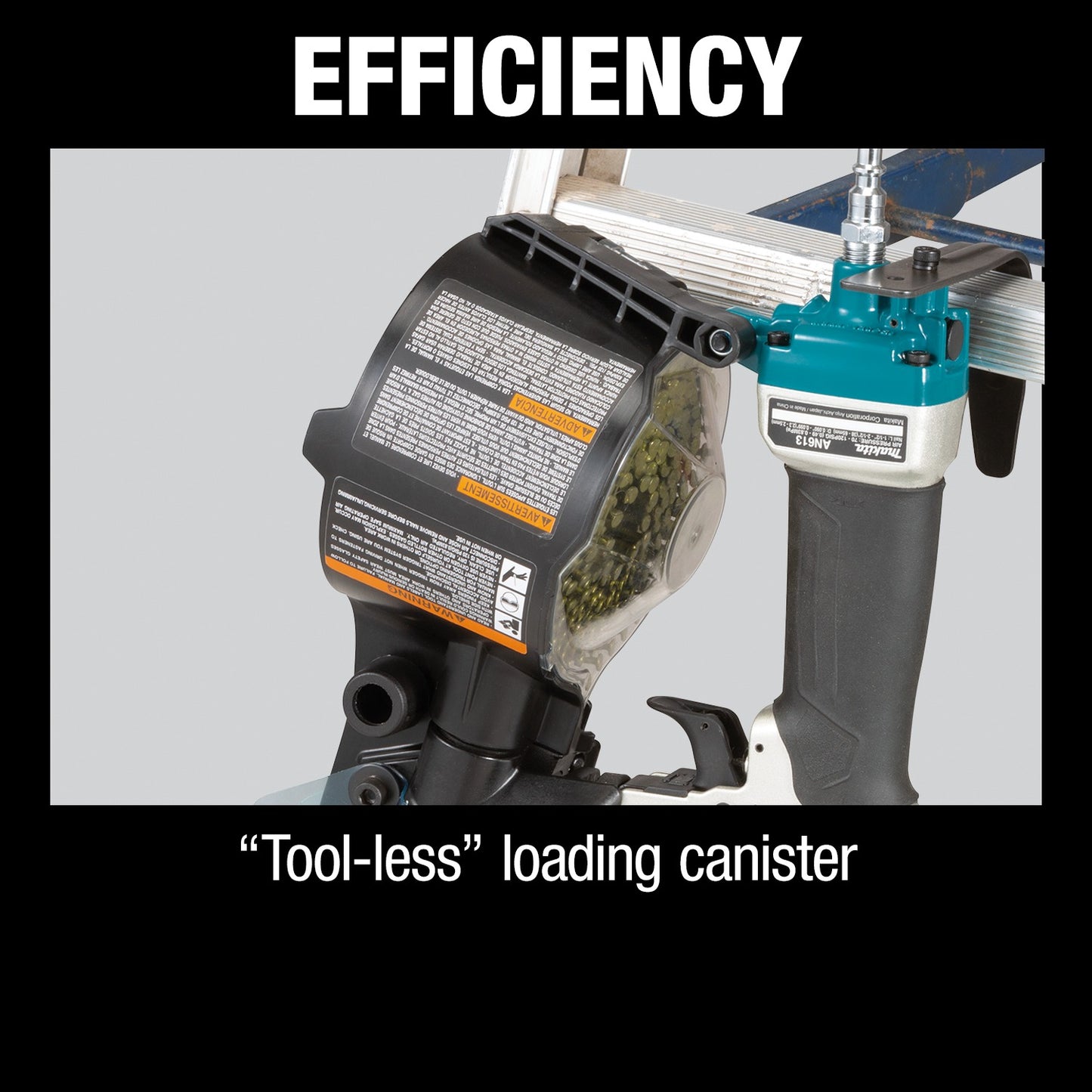 Makita AN613 15° 2‑1/2" Siding Coil Nailer