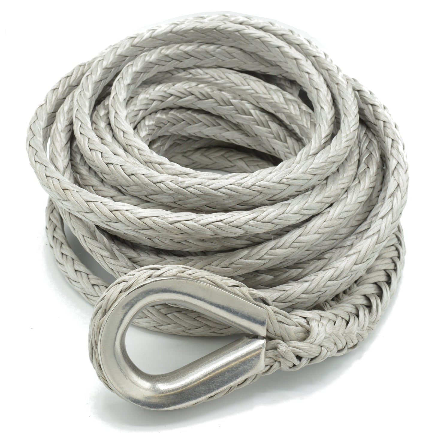Fusion Tools 25-0500075 1/2" x 75' Nimbus Synthetic Winch Line w/ Stainless Steel Thimble, 10,700 lbs WLL