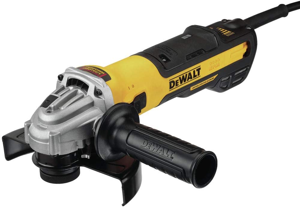 Dewalt DWE43240VS 5 In. / 6 In. Brushless Small Angle Grinder With Variable Speed Slide Switch And Kickback Brake