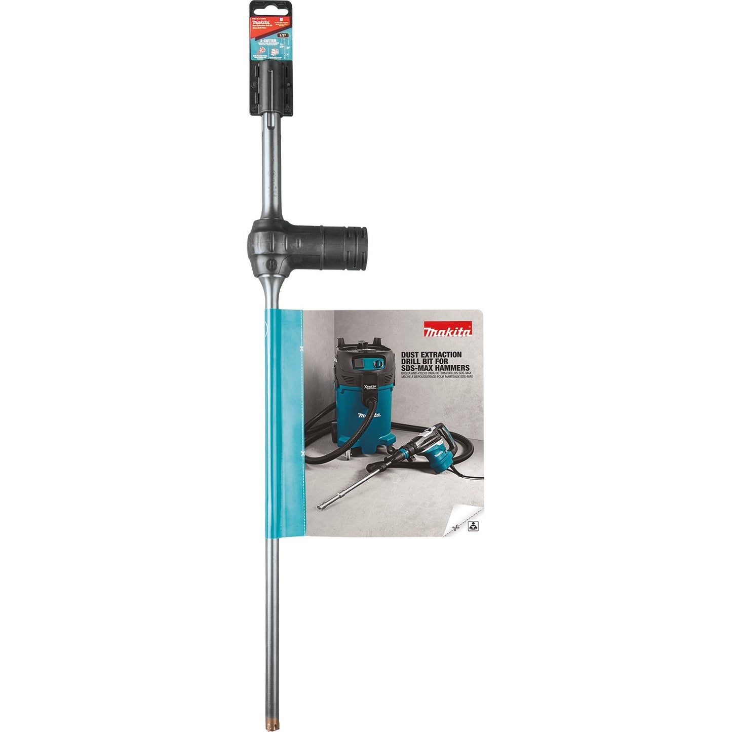 Makita B-63828 1/2" x 24" SDS‑Max Dust Extraction Drill Bit