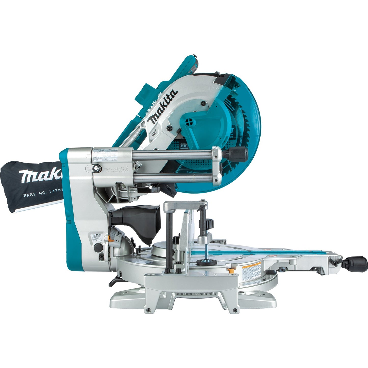 Makita XSL08Z 36V (18V X2) LXT® Brushless 12" Dual‑Bevel Sliding Compound Miter Saw, AWS® Capable and Laser, Tool Only