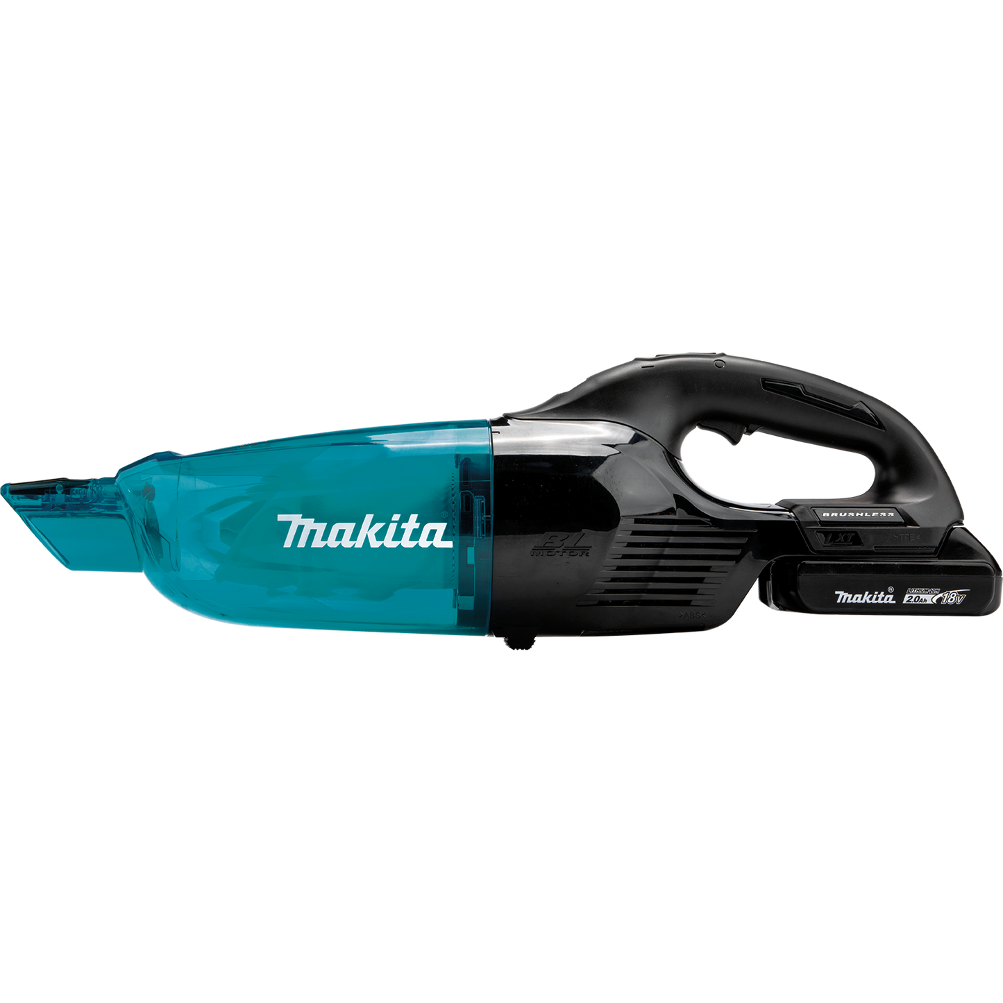 Makita XLC03R1BX4 18V LXT® Lithium‑ion Compact Brushless Cordless Vacuum Kit, Trigger w/ Lock (2.0Ah)
