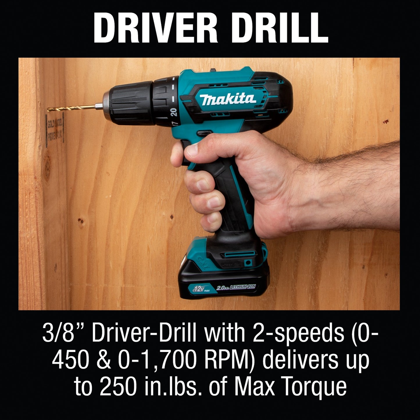 Makita CT232RX 12V max CXT® Lithium‑Ion Cordless 2‑Pc. Combo Kit (2.0Ah)