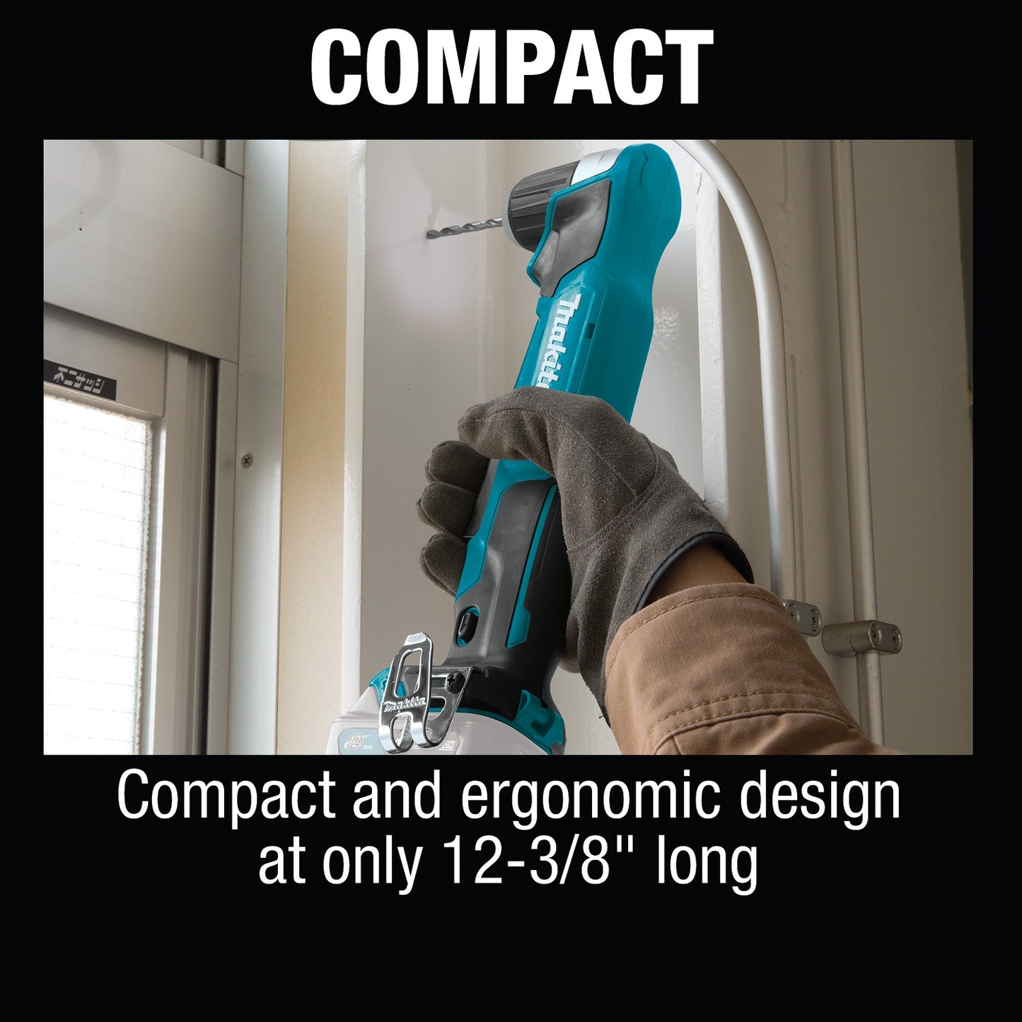 Makita AD04Z 12V max CXT® Lithium‑Ion Cordless 3/8" Right Angle Drill, Tool Only