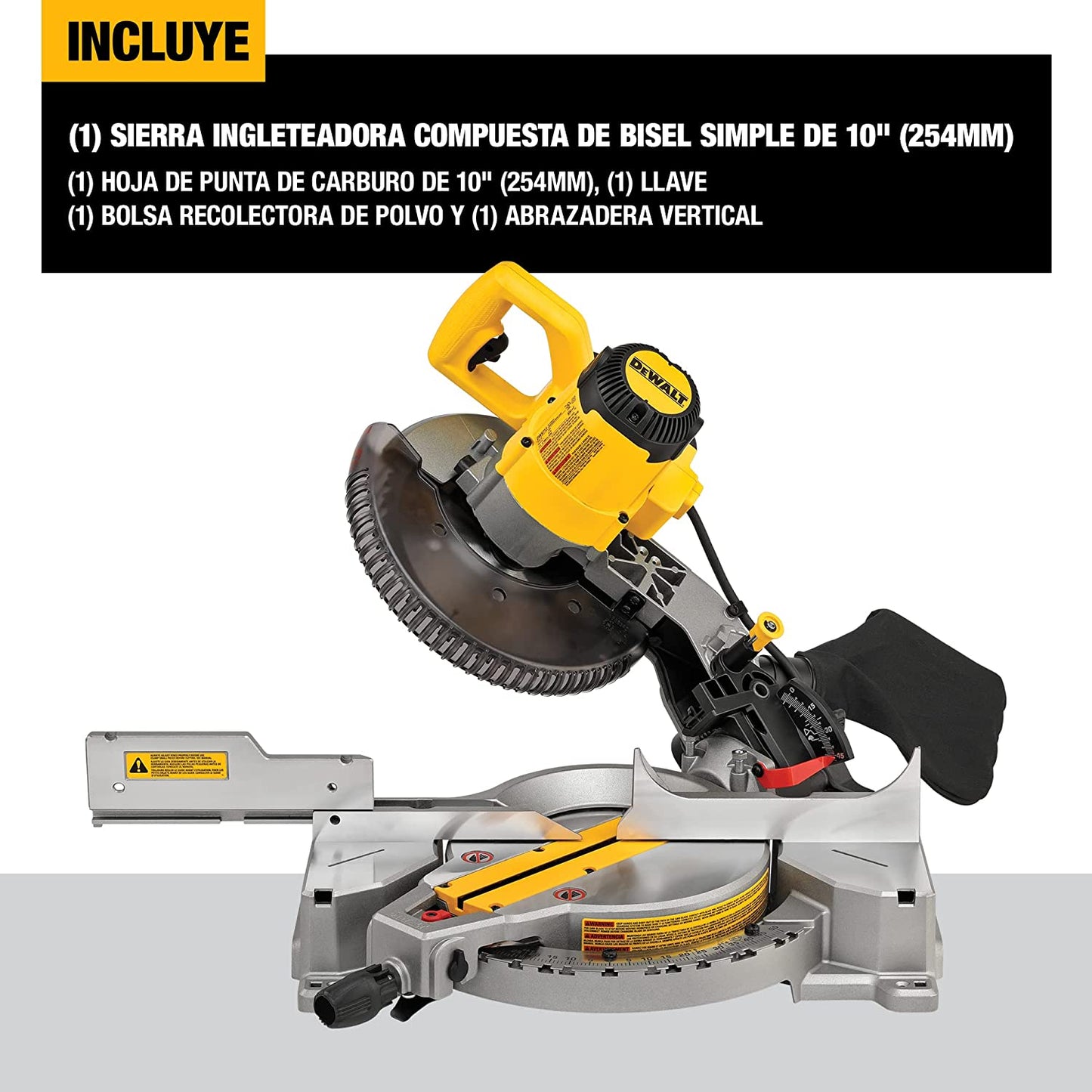 Dewalt DWS713 10 In. Electric Single-Bevel Compound Miter Saw (15 Amp)