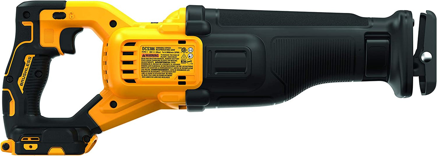 Dewalt DCS386B 20V Max* Brushless Cordless Reciprocating Saw With Flexvolt Advantage (Tool Only)