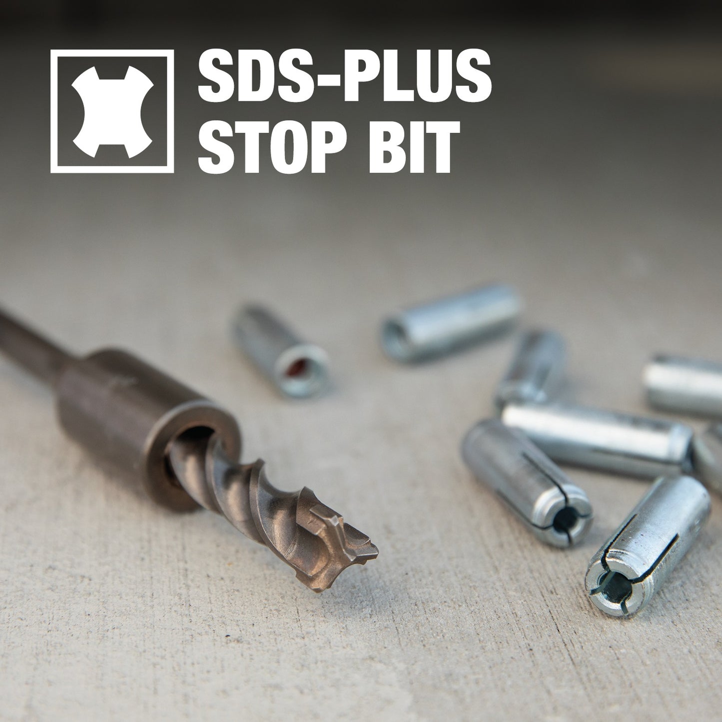 Makita B-68666 1/2" x 13/16" x 4" SDS‑PLUS Stop Bit, 3‑Cutter
