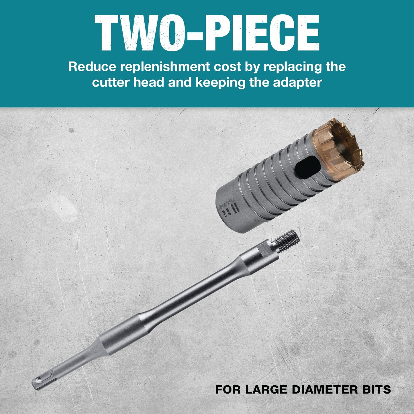 Makita E-12550 1‑1/8" x 4" Rebar Cutter Drill Bit (Head Only)