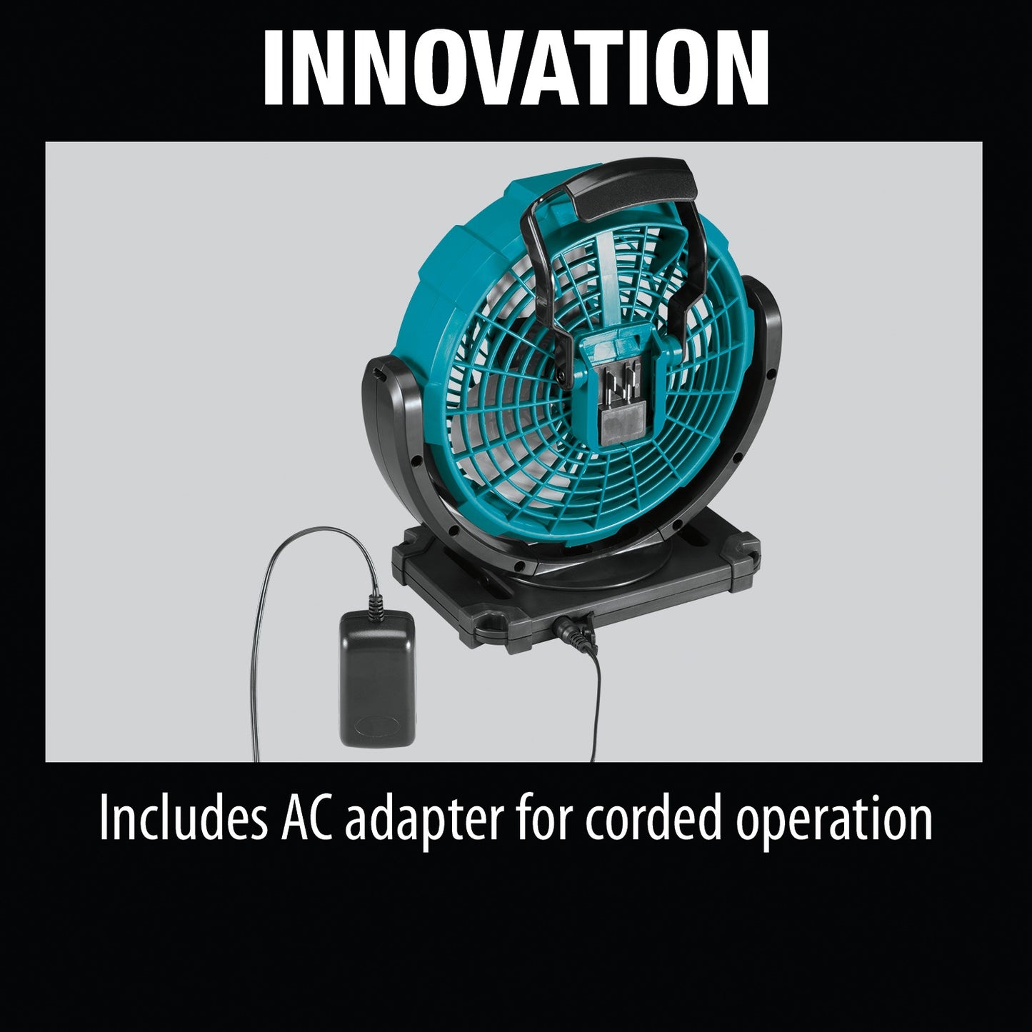 Makita CF100DZ 12V max CXT® Lithium‑Ion Cordless/Corded 7‑1/8" Fan, Tool Only