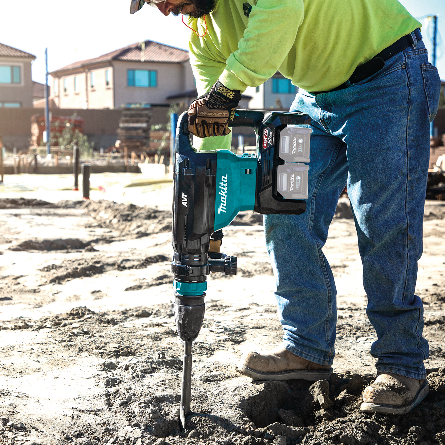 Makita GMH02Z 80V max (40V max X2) XGT® Brushless 28 lb. SDS‑ MAX AVT® Demolition Hammer, AWS® Capable, Tool Only