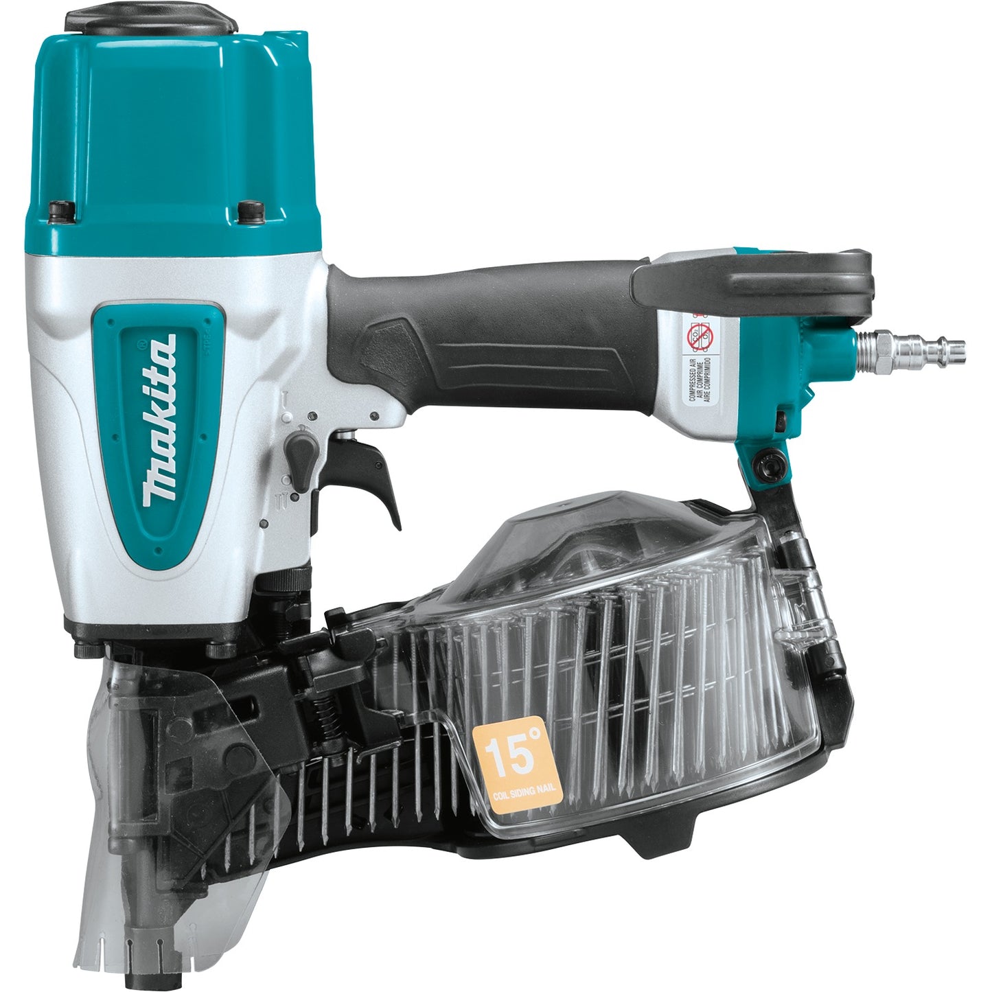 Makita AN613 15° 2‑1/2" Siding Coil Nailer