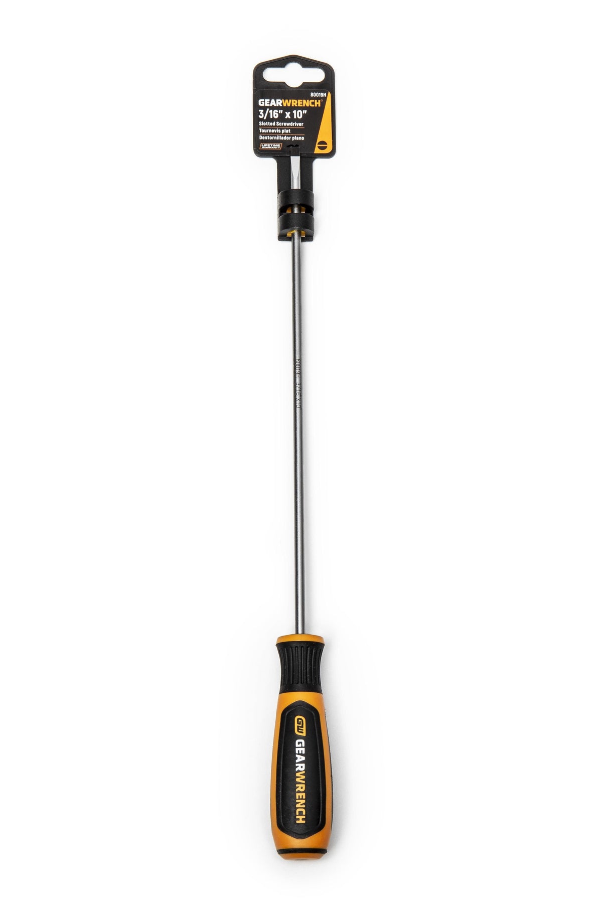 Gearwrench 80019H 3/16" x 10" Cabinet Dual Material Screwdriver