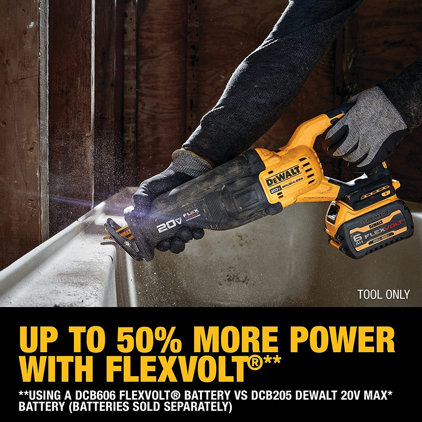Dewalt DCS386B 20V Max* Brushless Cordless Reciprocating Saw With Flexvolt Advantage (Tool Only)