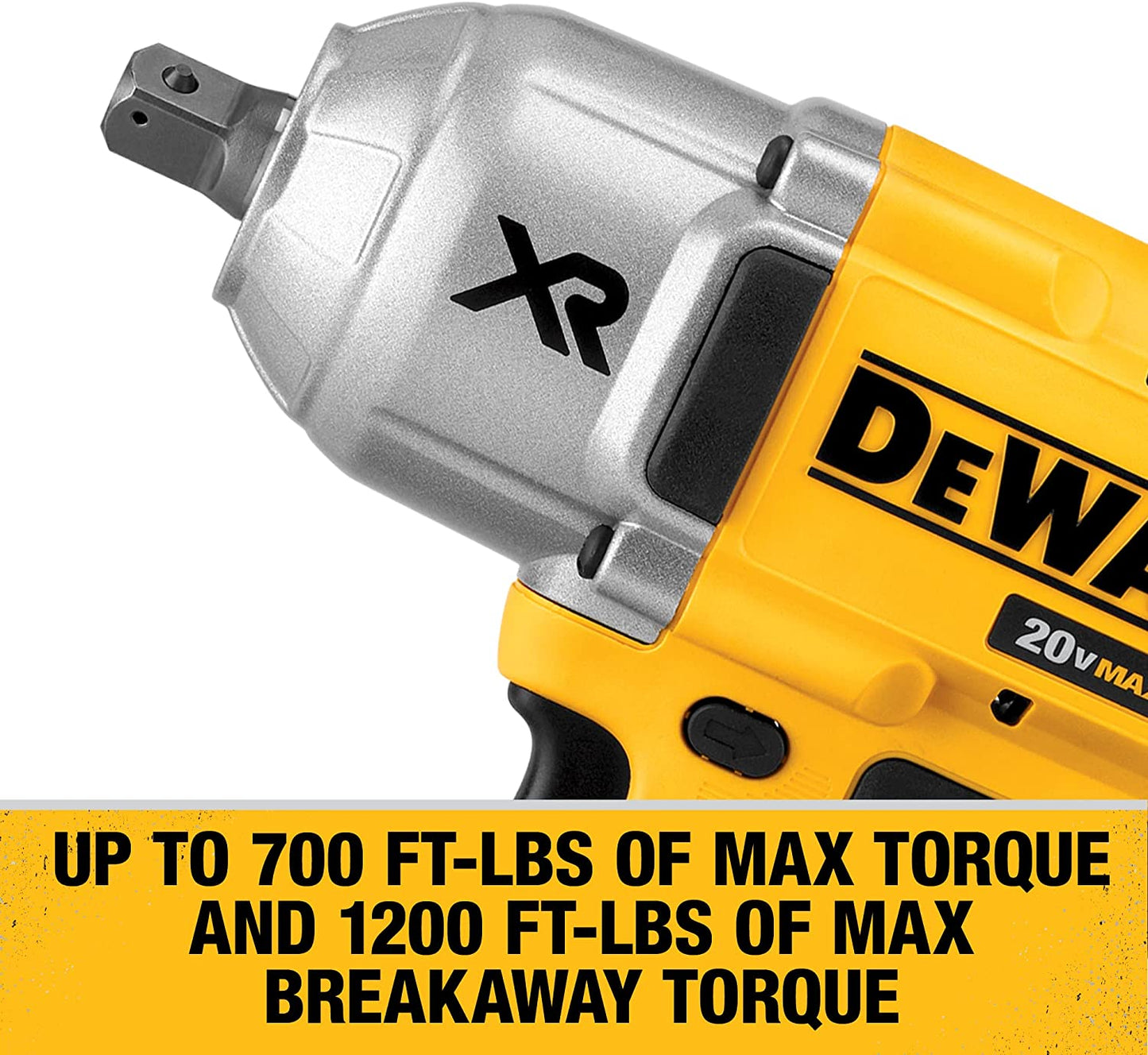 Dewalt DCF899P1 20V Max* Xr® High Torque 1/2 In Cordless Impact Wrench With Detent Pin Anvil Kit
