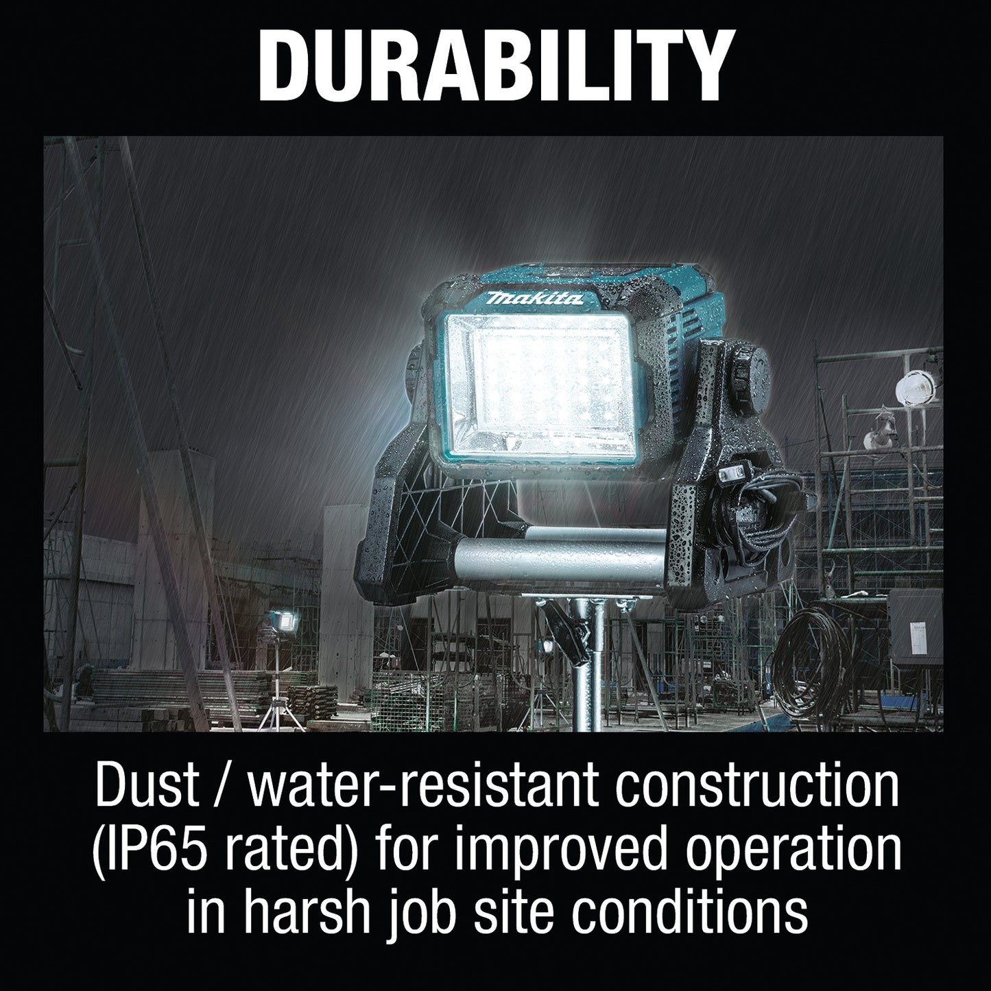 Makita DML811 18V LXT® Lithium‑Ion Cordless/Corded Work Light, Light Only