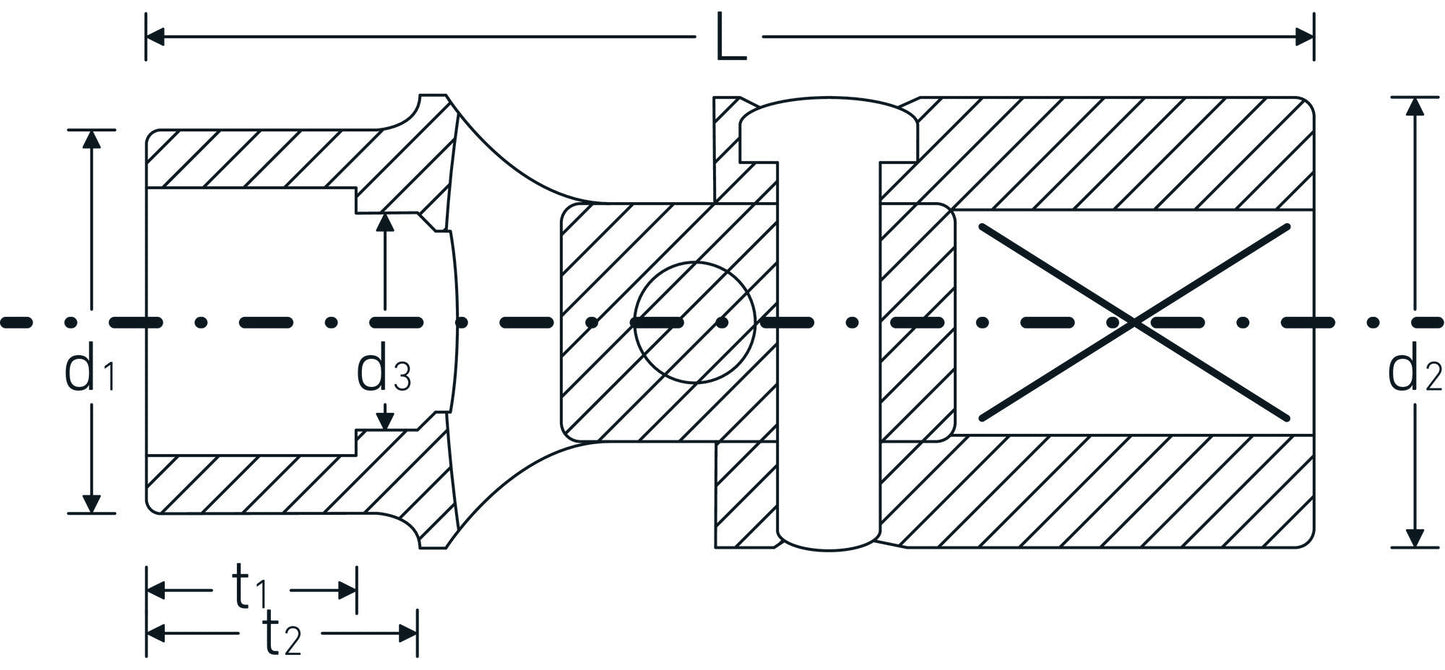 Stahlwille 3040013 53 13 Flex Sockets