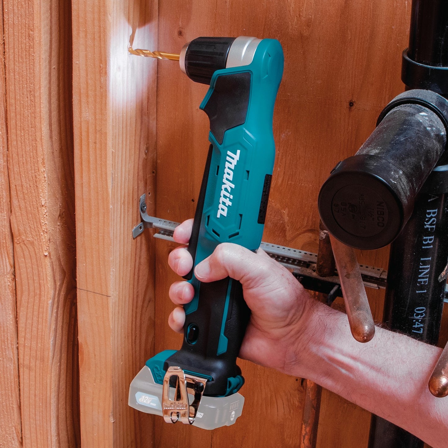 Makita AD04Z 12V max CXT® Lithium‑Ion Cordless 3/8" Right Angle Drill, Tool Only