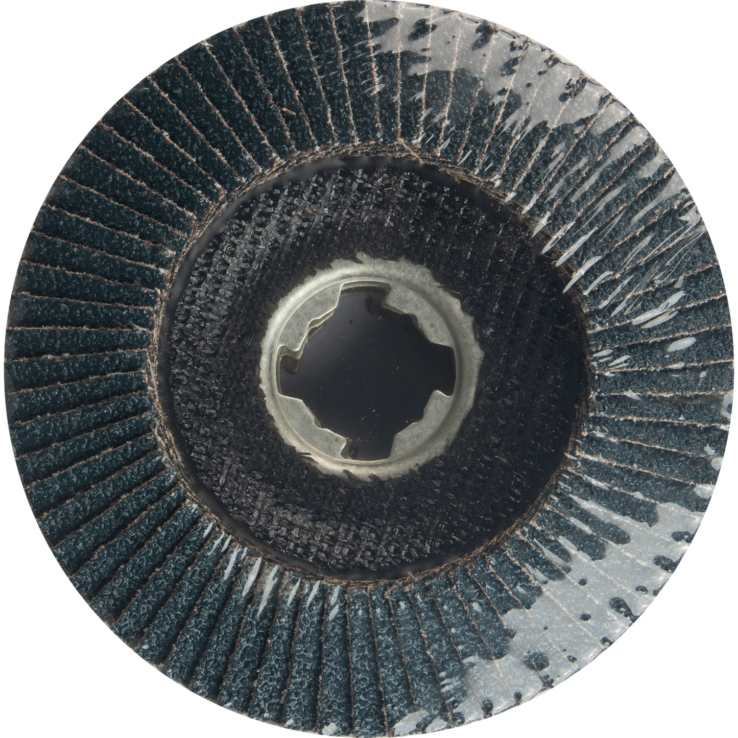Makita T-03894-3 X‑LOCK 4‑1/2" 40 Grit Type 29 Angled Grinding and Polishing Flap Disc for X‑LOCK and All 7/8" Arbor Grinders, 3/pk