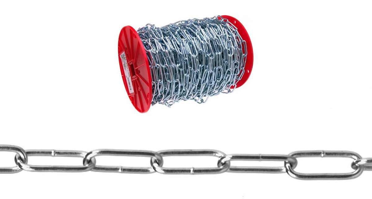 Campbell T0723169 Handy Link Chain, Zinc Plated, 175' per Reel